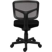 Office Chair For Home,Swivel Desk Chair For Bedroom Adjustable Height Mesh Chair Home Office Chair No Arms Computer Desk Chair For Kids/Adults,Removable Padded Seat,Home/Office Furniture - Black - View 7