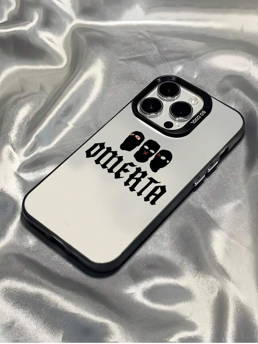 Ốp lưng điện thoại chống rơi toàn bộ bằng TPU họa tiết chữ màu đen Slogan 1 chiếc tương thích với Apple IPhone 16, 15, 14, 13, 12, 11 Pro Max - Nhiều màu - Xem 1