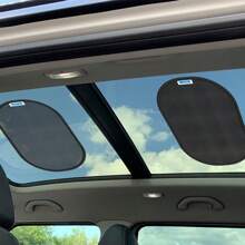 Pare-soleil de voiture PEMOTech, (lot de 4) Protection UV, [Version améliorée 2025] Pare-soleil de voiture universel avec ventouse