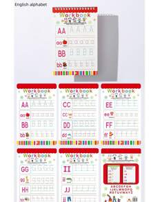 Kids Handwriting Practice Exercise Books, Early Education Tracing Writing Workbooks, Erasable, English, Cross-Border Wholesale Source