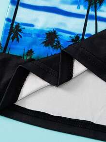 Youngboys Tropical Floral Print Sleeveless Tank Top, Suitable For Summer Beach And Holiday Wear - Multicolor - View 6