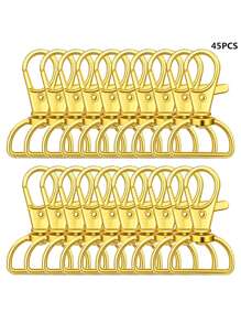 5/10/20/30/45/60 Pcs Rotating Buckle Keychain Clips, D-Ring Clips, Hangnailer Accessories For Keychain Making, Lanyard Making, Wallet DIY Craft - Keychain - View 36