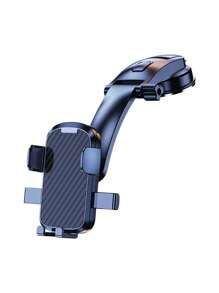 1 pieza Soporte para teléfono de coche, tipo clip con soporte de gravedad, rotación horizontal y vertical mejorada Adjustable, montaje giratorio de teléfono 360°, adecuado para el salpicadero del coche