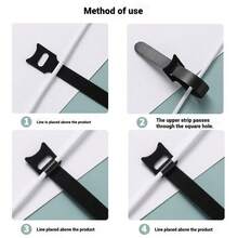 20pcs Color Multi Functional Hook And Loop Cable, Earphone Cable, Charging Data Cable, Storage Collection Cable, Ethernet Cable Binding Cable, Gardening Organizing Cable Tie