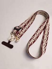 1pc Long Woven Rope Crossbody Strap With Pearl Pendant, Women Fashion Braided Phone Lanyard, Necklace Strap For Outdoor Travel Phone Protection Gifts For Mother, Family, Friends, Birthday, Holiday Phone Charm, Phone Chain - Multicolor - View 16