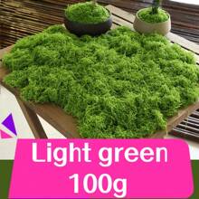 10/20/50/100/200/500g DIY Musgo artificial para decoración interior - Plantas verdes de poliéster realistas para bonsái, recipientes de vidrio y paisajes de escritorio, sin recipientes, perfecto para Halloween y decoración del hogar