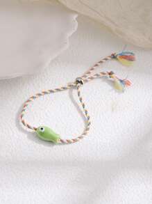 1pc Adorable Ceramic Fish Bracelet, Suitable For Everyday Wearing