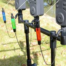 鲤鱼钓鱼摆动卷轴用于钓鱼警报指示器钓鱼配件咬钩警报器、鲤鱼钓鱼挂架、浮标、指示器、钓鱼警报器、钢链摆动器、4 色咬钩警报器、钓鱼工具 - 彩色 - 查看 2