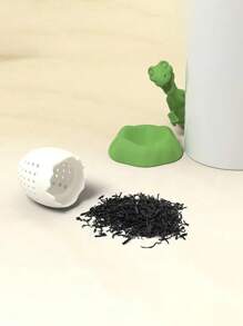 1pc Dinosaur Hatching Egg Silicone Tea Infuser - Reusable Strainer For Loose Tea/Herbs (3.8x2.4in), Whimsical Kitchen Decor & Practical Gift For Tea Lovers/Office Workers/Campers Back To School