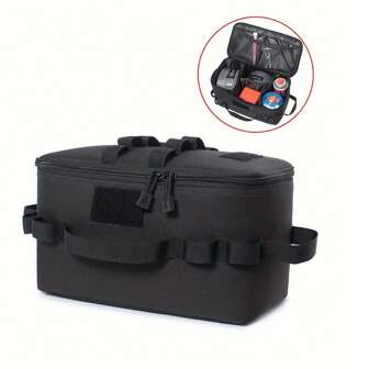 可折叠尼龙野餐袋，户外旅行保温午餐手提袋，带手柄的便携式食物冷藏篮