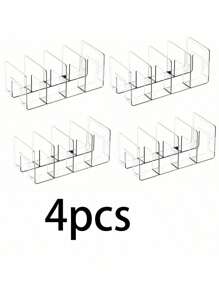 1pc Plastic Clear Bag Storage Divider, Acrylic Closet Finishing Divider, Purse Handbag Storage Rack, Transparent Bag Organizer Stand