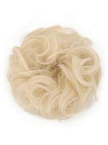 Messy Synthetic Hair Bun Scrunchy Donut Wavy Updo Elastic Scrunchie Hair Pieces Black Brown Pink Blue Purple Red Hairpiece Easy Bun Updos For Girls Daily Party Cosplay - Multicolor - View 20