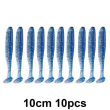 QXO 10pcs/Lot 13cm 10cm 7cm Soft Worm Lures Silicone Swimbait Bait Sea Fish Pva Wobblers Goods For Fishing Artificial Tackle