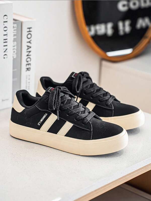 Zapatos casuales de verano para hombre, de sencilla versatilidad, durables y transpirables, con cordones bajos