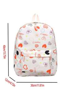 Stylish Student Girl Floral Print Backpack, Summer - Multicolor - View 10