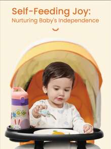 Multifunctional Children's Stroller Snack Tray, Compatible With 98% Of Handlebar Types On The Market - Black - View 6