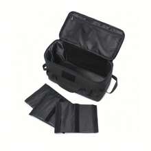 可折叠尼龙野餐袋，户外旅行保温午餐手提袋，带手柄的便携式食物冷藏篮