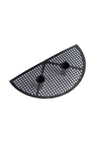 1pc Modern Plastic Wall-Mounted Planter - Rattan Half-Round Hanging Flower Pot, No Drill Decor Planter, Suitable For Indoor/Outdoor Garden, Hydroponic Container