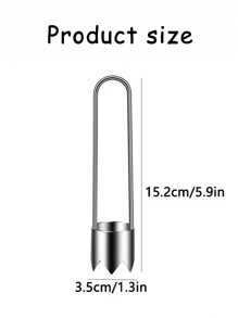 1 Stück - 4 Stück Edelstahl Obst- und Gemüsekernentferner, Paprikakernentferner, Apfel, Birne, Tomate, Paprika Kern Entfernungswerkzeug für die Küche - langanhaltend und einfach zu verwenden