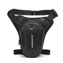 Motorcycle Side Leg Bag - EVA Hard Shell Outdoor Casual Waist Pack, Motorcycle Phone Wallet Hip Pack With Adjustable Shoulder Strap, Zipper Closure And Ventilation Holes, Suitable For Camping, Cycling, Outdoor Adventure - Rider Dedicated Adventure Storage Bag | Sports Accessories | Secure Zipper Closure, High Quality Nylon Waist Pack For Motorcycle Riding And Outdoor Adventure 2000s Style Streetwear