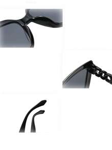 3pcs/1pc Girls Cat-Eye Large Frame Chain Asymmetric Design - Fashionable And - Suitable For Vacation And Beach Matching, Suitable For Ages 14-16 - Multicolor - View 6