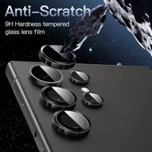 4 Sets Of Mixed-Color Compatible With Samsung Galaxy S25 S23 S22 Ultra S25 S24 Plus S23+S24 Ultra S23 Ultra S25 Ultra Camera Lens Protective Film, Ultra HD 9H Reinforced Glass And Metal Separate Ring Cover, Easy To Install, Scratch-Proof, Suitable For Housing +1pc Storage Box.