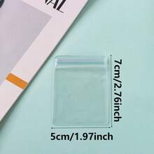 10 Pack Clear PVC Jewelry Zipper Bags - Multi-Size Resealable Plastic Pouches For Bracelets, Rings, Earrings Storage - Dustproof Airtight Travel Organizer