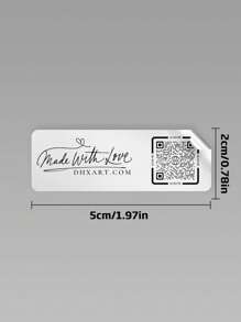 144pcs 5 * 2cm Personalized Custom QR Code Sticker Label, Circular Custom Sticker With Text Or Logo, Custom Label For Packaging, Office, And Gatherings - 5*2cm - View 4