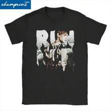 Men Women T-Shirt Maze Runner Newt Movie Awesome Cotton Tees Short Sleeve T Shirts Round Collar Tops Printing - Black - View 1