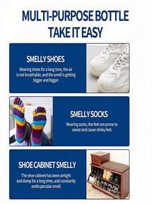 Spray Desodorante para Sapatos e Meias - Limpador e Refrescante de Sapatos Esportivos para Pés, Meias, Armários - Adequado para Academia, Café, Casa, Restaurante, Festa, Escritório - Ótimo Presente para Dia dos Pais, Dia das Mães, Amigos, Namorado/Namorada, Família, Professores, Colegas de Trabalho