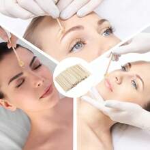 Eyebrow Wood Wax Stick Mini Wax Stick Lip Nose Eyebrow Wood Craft Facial Hair Small Scraper Home Hydrotherapy Hair Removal And Smoothing Device ,Hair Products And Accessories For Barber Salon Beauty Travel Essentials