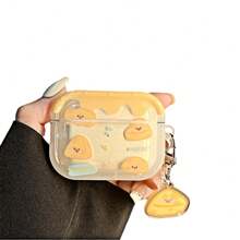 Yellow Cheese/Cat Design Protective Case Compatible With Apple , Anti-Scratch And Drop Protection - Clear - View 12