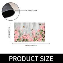 1 cái, Trang trí nhà cửa, Thảm trải sàn nhà bếp - Thảm nhà bếp hiện đại họa tiết hoa, Thảm lông chống trượt, Thích hợp cho bồn rửa, phòng ngủ, phòng khách, khu vực ăn uống - Dễ vệ sinh, Thích hợp cho trang trí nhà trong nhà và ngoài trời - FUCFD155 - Xem 13