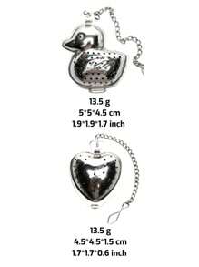 2 PcsTea Infusers For Loose Tea Stainless Steel Tea Ball Cute Tea Strainers Tea Steeper Filters For Tea With Crystal Stone Pendants And Drip Tray Teacups Accessories(Funny Style),Snap Ball Tea Strainer,Premium Stainless Steel Tea Infuser Back To School