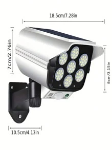 Acabamento em Metal Polido Semi Embutido Controlado por Controle Remoto Destacável, Lampada Solar Alimentada por Bateria de Lítio 800 mAh, Abajur de Polipropileno, Sensor de Movimento Sem Fio Holofotes para Área Externa 2000 Lumens 77 LEDs Holofote com Controle Remoto para Varanda, Jardim, Pátio, Entrada de Veículos