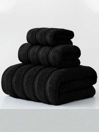 1 pieza o Set de 3 piezas Toallas de unicolor minimalistas modernas (Ligeras), Suaves y Absorbentes, Secado Rápido, Adecuadas para Lavarse la Cara, Bañarse, Gimnasio, Yoga, Piscina, Toalla de Baño de 34"X75", Toalla de Baño de 70"X140", Toalla de Lavado de 34"X34" para Salón de Belleza, Hotel, Deportes, Artículos Esenciales para el Hogar