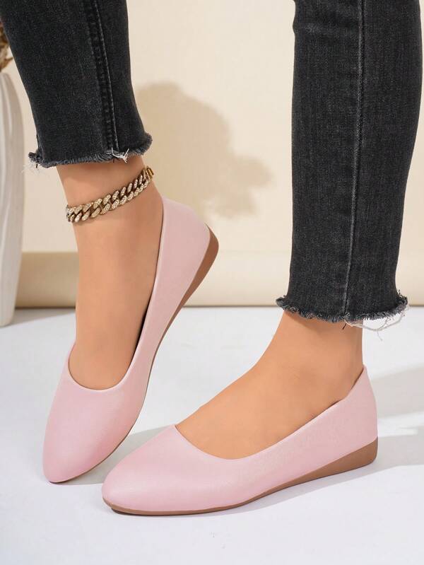 Women's Fashion Elegant Office Loafers, Soft Bottom Comfortable Mother Shoes, French Style Flat Casual Shoes With Deodorization And Anti-Slip Features, Suitable For Tourism, Party, Office, Indoor And Outdoor, Can Be Paired With Dresses And Casual Wear, Available In White, Black, Red, Gold, Brown, Beige, Yellow, Pink, Green, Blue