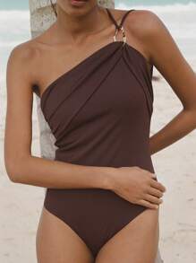 1 szt. Damskie, casualowe, plażowe, eleganckie, seksowne, bezrękawnikowe, odkryte plecy, z metalową klamrą, na wiosnę i lato