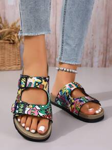 Super Light & Thick Flat Soft Bottom Leopard Print Sandals For Beach, Outdoor, Home, Elevated Design