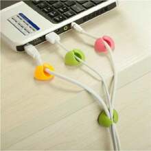 1pc/5pcs/10pcsCable Manager, Cable Clamp, Desktop Computer Holder, Adhesive Cable Manager, And Charger Holder Bedside Table, Wall, Car, And Office Cable Management Accessories, Back To School