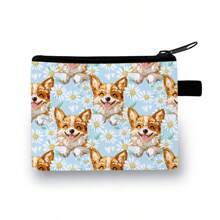 Petite Wallet Coin Purse Key Holder Pocket Wallet Cat/Dog/Mushroom/Butterfly/Daisy Design Suitable For Supermarket Shopping Storing Small Accessories Coins Keys Cards For Women Wallet Mini Wallet Purse Wallet Coin Wallet