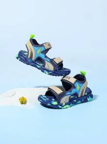 Kids Shoes, Kids Sandals, Kids Sports Sandals, New Summer Model Slip-On Sandals, Boys Shoes, Lightweight Comfortable Beach Shoes - Blue - View 4