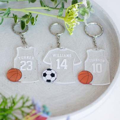 Customized Name Number Keychain, Personalized Sports Keychain, American Augby Football Basketball Keychain, Fathers Day Gift, Custom Name Sports Gift, Gift For Dad, Boyfriend Gift, Boys Gifts, Team Gifts, Souvenirs, Colorful, Unique, Customized, Ideal Gifts For Her, Her, Boyfriend, Girlfriend, Family, Friends, Travel Accessories, Travel Accessories, School Supplies, Middle School Students, High School Senior High School Students, College Students, University Students, Freshman, Sophomore, Underclassmen,Apparel Accessories,Halloween Edit,Boyfriend,Girlfriend,Family,Friends