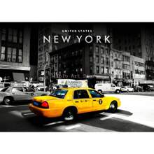 1 件美国纽约旅游城市街道建筑风景海报和印刷品帆布印刷墙壁艺术画适用于客厅装饰无框架 - 彩色 - 查看 9