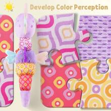 Baby Doll Musical Seahorse, Plush Baby Doll With Crinkle And Rattle, Soft Sensory Doll, Suitable For Tummy Time, Newborn Baby Boys Girls 0-3-6-12 Months - Multicolor - View 7
