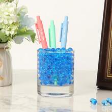 10,000pcs Blue Water Drop Beads For Vase, Hydrogel Pearls, Floating Orbs For Centerpiece Vase, Gel Pearls For Flower Cups, Gel Balls, Water Beads, Plant Gel Water Beads, Water Droplets