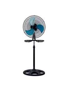 Ventilador de piso 3 en 1 de 18 pulgadas, adecuado para el hogar, alta potencia, ventilador industrial, alta potencia, fácil instalación, ventilador de piso, ventilador - Negro - Ver 6