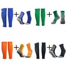 2pcs/Set Knee-High Professional Soccer Socks, Lightweight Breathable Terry Lining & Non-Slip Grip - Multicolor - View 1