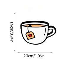 Love Tea Enamel Brooch Fashion Decorative Brooches Ornaments Lapel Bag Badges Jewelry Gifts 2025 New Style Pin For Clothes Bag Charm School Kpop Backpack Teacher Supplies Bag Charms Cute Office Accessories Shirts Jacket Christmas Halloween Autumn-Winter Accessories,Suitable For Teens, Youth,Men,Casual, Outdoor, Athletic, Vacation, Graduation Gifts, Birthday, Daily Wear Clothes Pin Funny Teacher Gifts - Multicolor - View 2