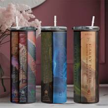 Harry Potter 1 件 20 盎司不锈钢哈利波特书籍印花隔热双层玻璃杯，便携，适合居家和户外使用